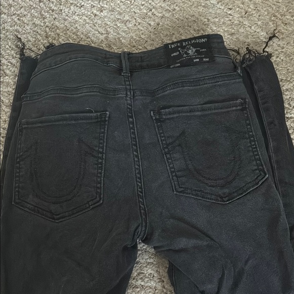 Women's Black True Religion Jeans - Picture 4 of 5